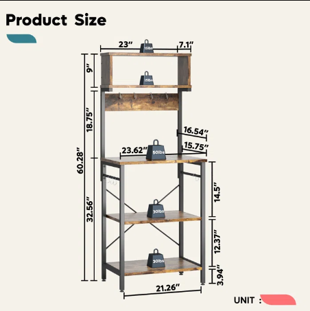 Moshier Baker's Rack - waseeh.com