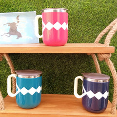 Nordic Diamond engraved Insulated Mugs - waseeh.com