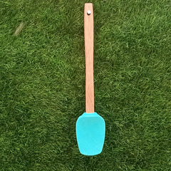 Simple Silicone Bamboo Spatula - waseeh.com