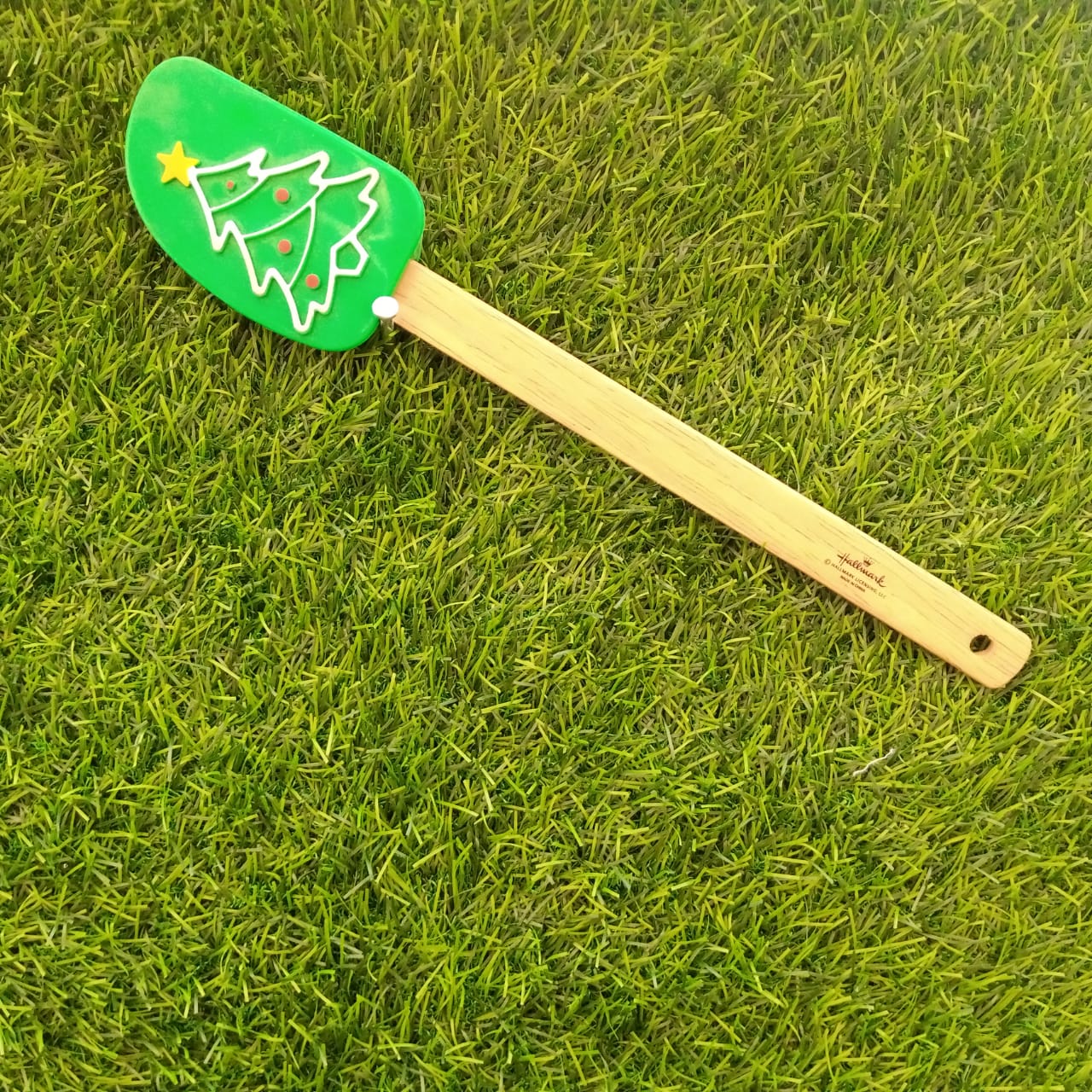 Christmas Tree Silicone Wooden Spatula - waseeh.com