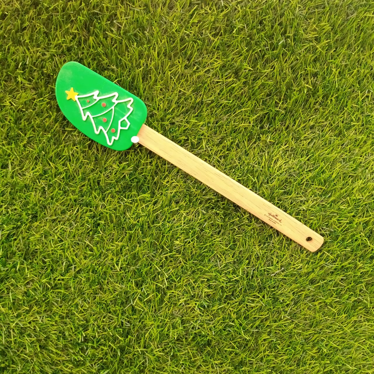 Christmas Tree Silicone Wooden Spatula - waseeh.com