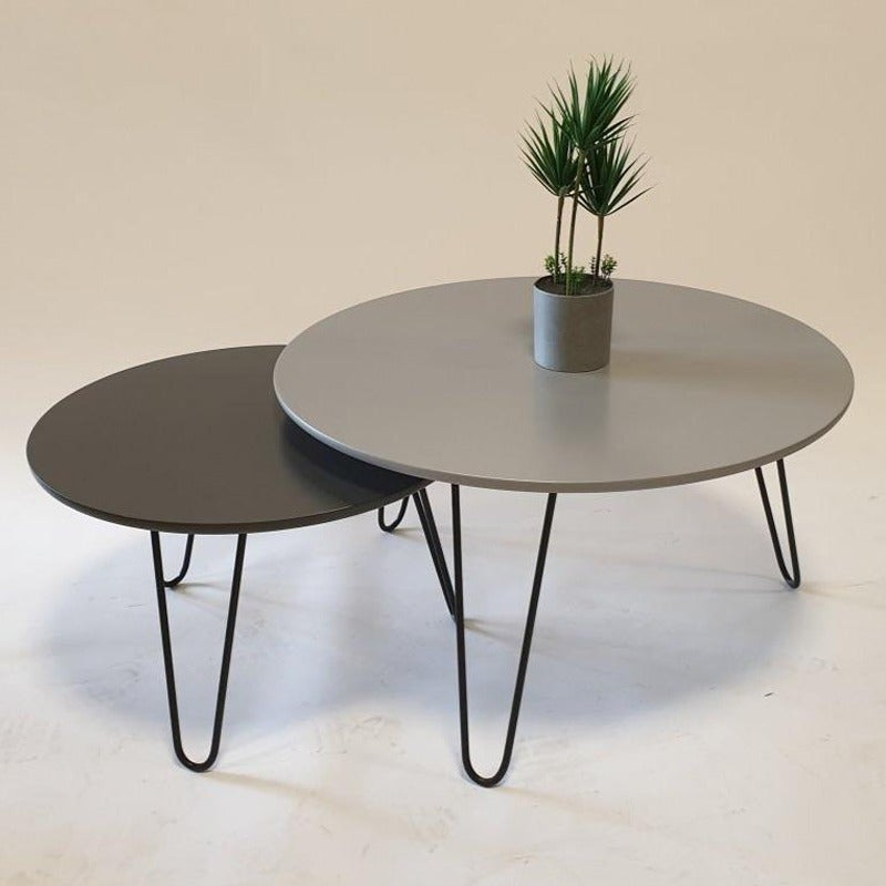 Tatami Contrasted Round Tables - waseeh.com