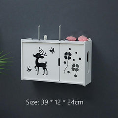 Deer Lounge Wifi Devices Floating Organizer Shelve Decor - waseeh.com