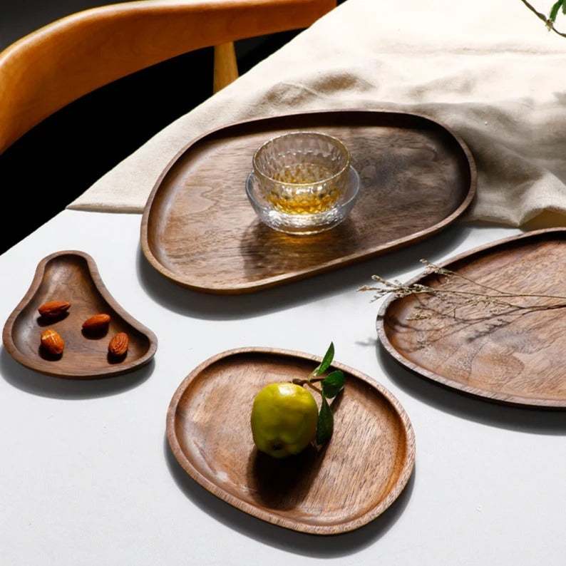 Contorted Wooden Kitchen Serving Tray - waseeh.com