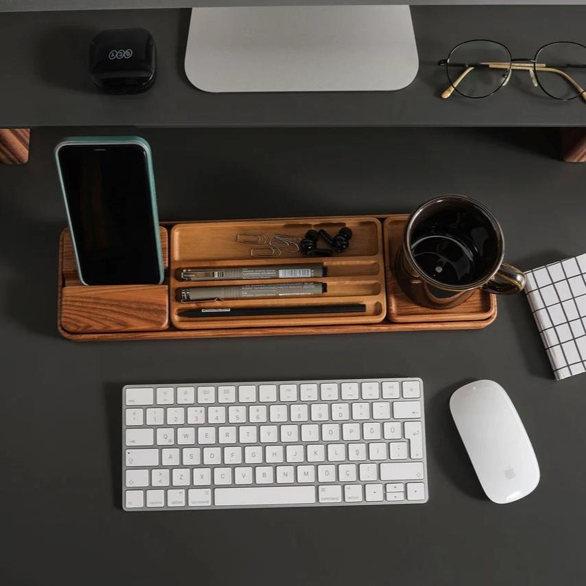 Hopmad Wooden Home Work Office Organizers (Set of 4)