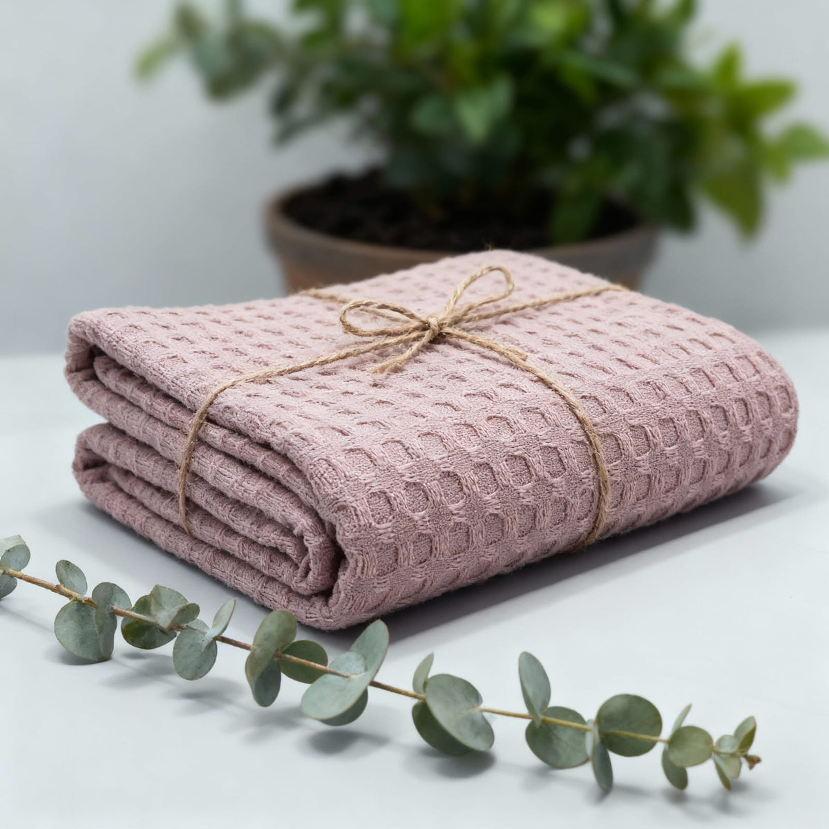 Pink Waffle Baby Wrap