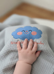 Luxe Baby Waffle Blanket Grey