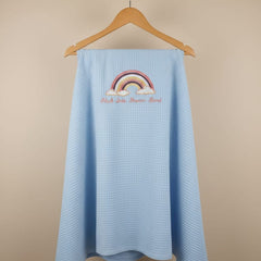 Luxe Baby Waffle Blanket Blue