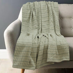Green cotton thermal blanket - Huner Store