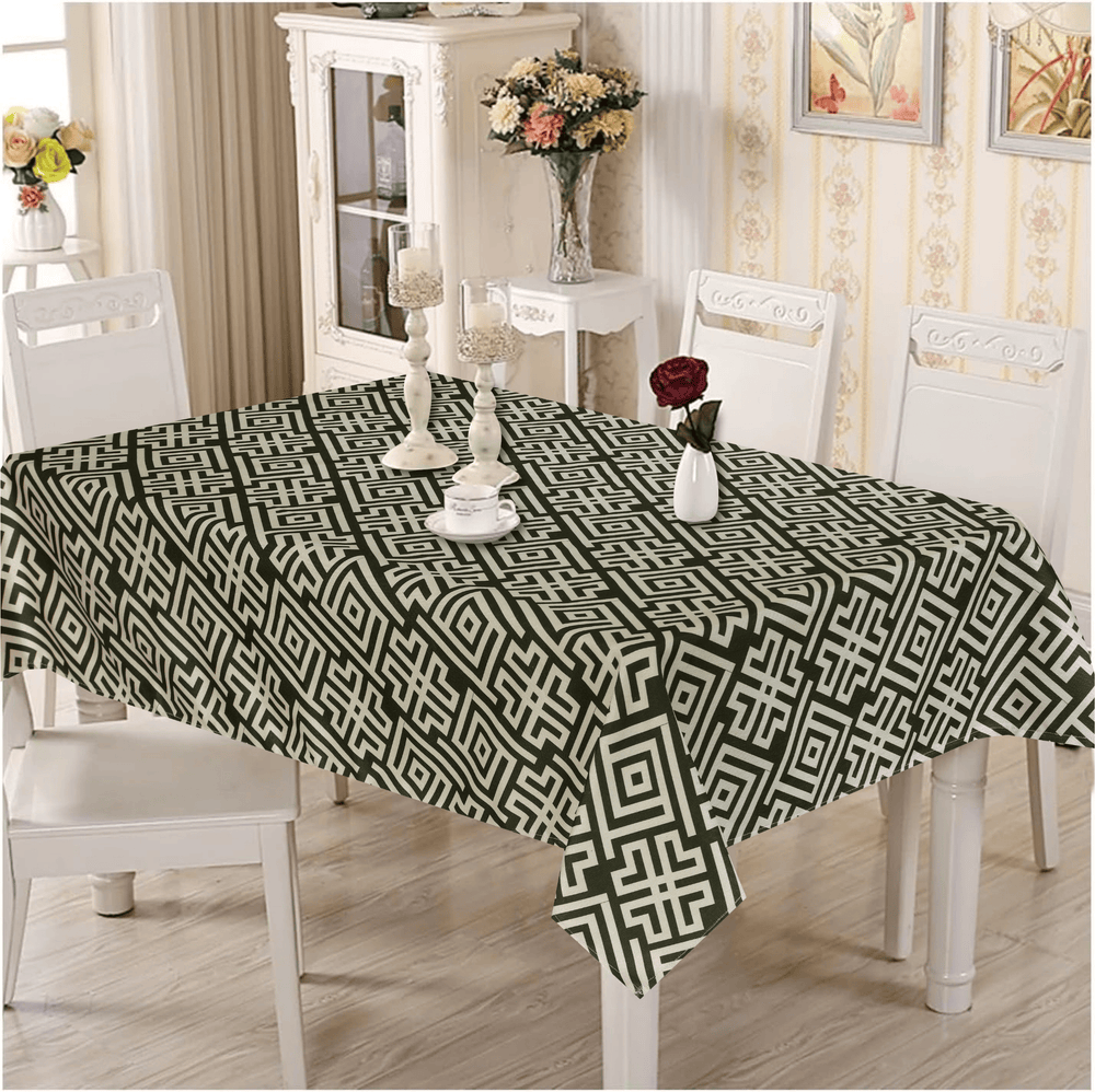 Green geometric table cover - Huner Store
