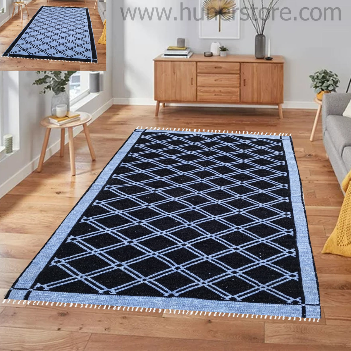 Rhombus Rugs Collection- (4 ft' x 6 ft')