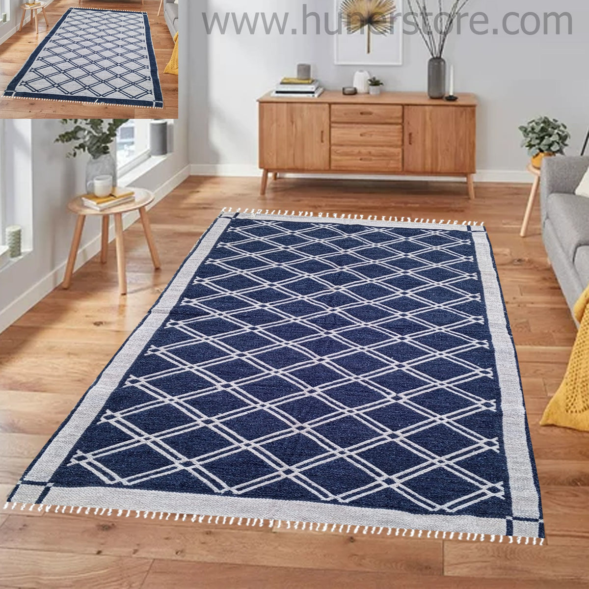 Rhombus Rugs Collection- 4 ft' x 6 ft'