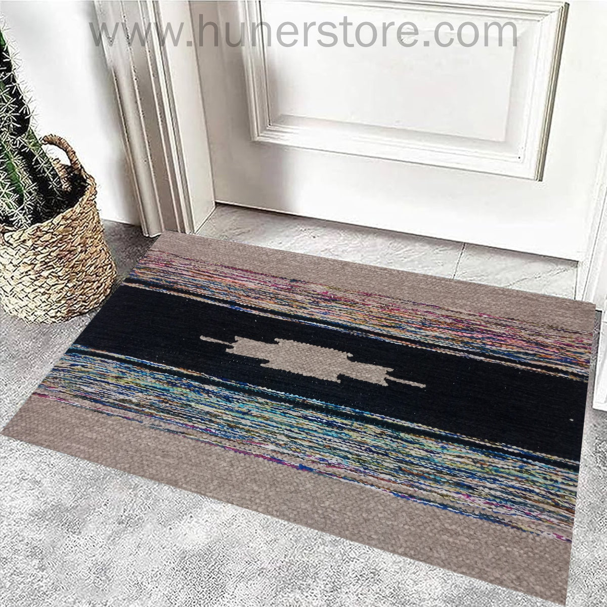 Kilim FootMats 2.5Ft x 1.5Ft - Multicolor 23