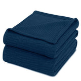 Summer Cotton Blanket (Navy)