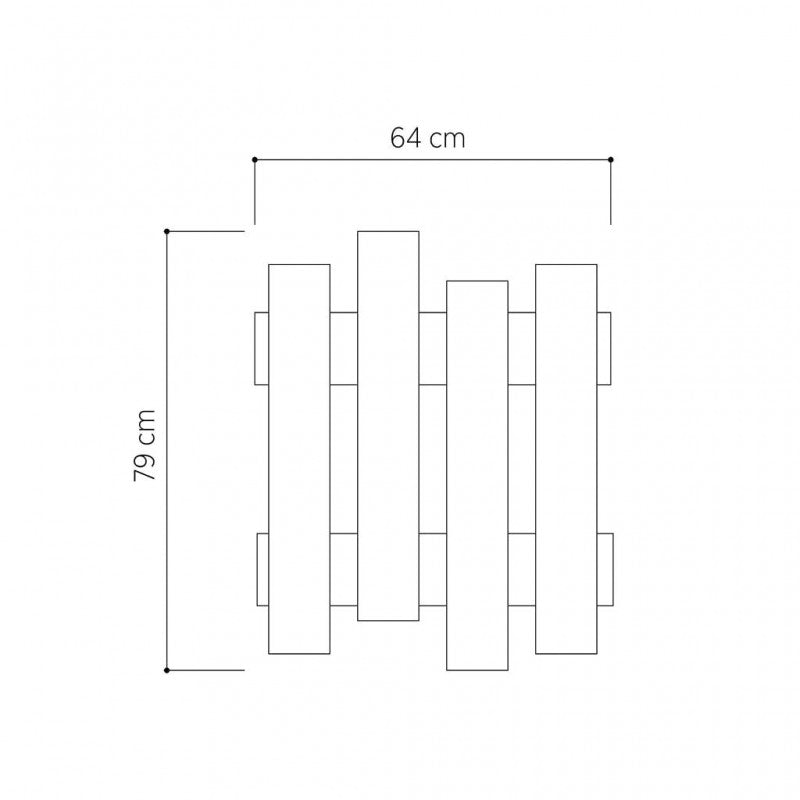 Hechsher Cap Wall Mounted Solid Wood Coat Organizer Rack - waseeh.com