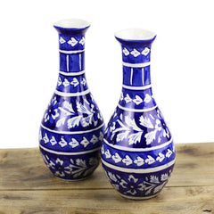 Blue Pottery - Blue & White Vase