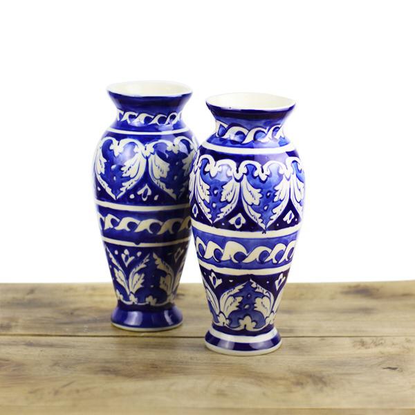 Blue Pottery - Blue & White Vase