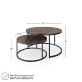 Round Nesting Tables Set of 2
