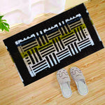 Basketweave Hand Woven - Woolen Foot mat - 1.5 ft x 2 ft