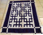 Geometric Hand Woven - Woolen Foot mat - 1.5 ft x 2 ft