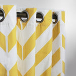 Chevron Designed Curtains - Single Panel - 43" x 98"