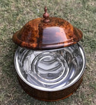 Wooden Hot Pot - 12" with steel platter