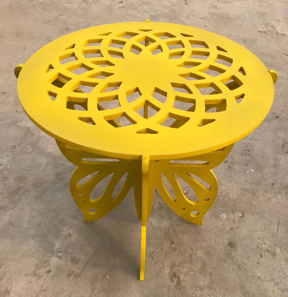 Butterfly Round Top Coffee Table