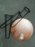 Artistic coffee table with iron stands 16”