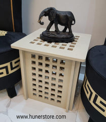 Square coffee table with storage