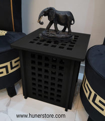 Square coffee table with storage