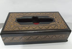 Nakshi Wooden Tissue Box with hook - 11"x 6"x3"