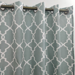 Geometric - Curtain with lining - Single panel - 43" x 98"