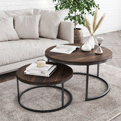 Round Nesting Tables Set of 2