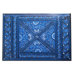 Wooden Hand Made Jewellery Box - Large - Blue - 13"x9"x3.5" - waseeh.com