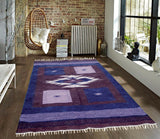 Square Style - Multi stripe Hand-woven - 4ft' x 6ft'