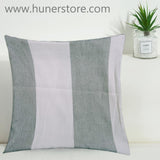 Grey & White Strips cushion covers