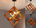 Wooden hanging Lampshade