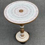 Artistic Table with nakshi art top- White