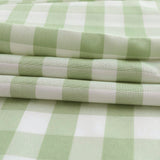 Green Buffalo Plaid table runner and 6 placemats set