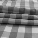 Grey Buffalo Plaid table runner and 6 placemats set
