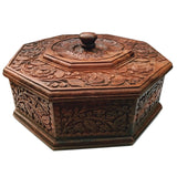 Carved Hot Pot with section -