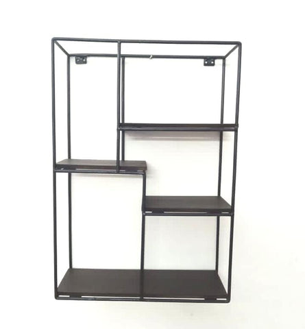 Rectangle Metal Wall rack with shelves