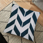 Blue & White Chevron cushion covers