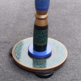Artistic Table with nakshi art top  - BLUE GREEN 18 “ top
