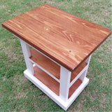 Rectangular wooden coffee table