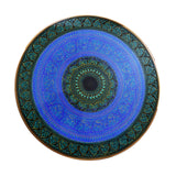 Artistic Table with nakshi art top  - BLUE GREEN 18 “ top