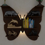 Butterfly Laminated Wooden Wall Shelves