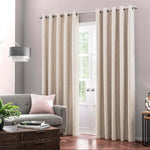 Beige Export quality plain curtains - single panel - 43" x 98"