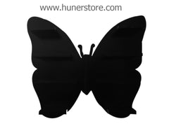 Black Butterfly Laminated Wooden Wall Shelves