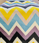Multicolor zigzag table runner